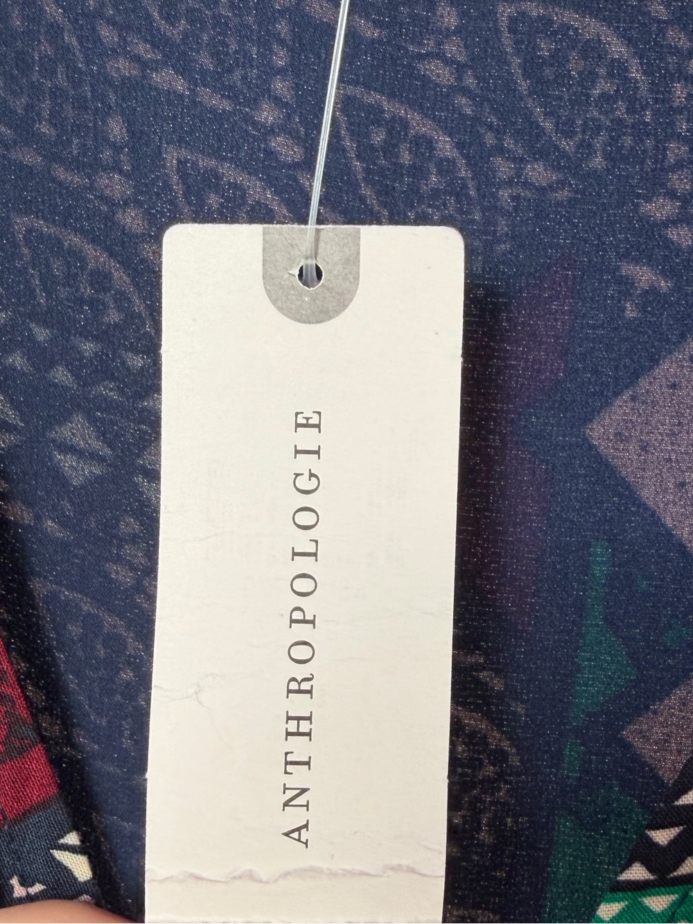 NWT Anthropologie Porridge Multi Color Abstract Patch Work Wrap Maxi Dress XS - Picture 5 of 10